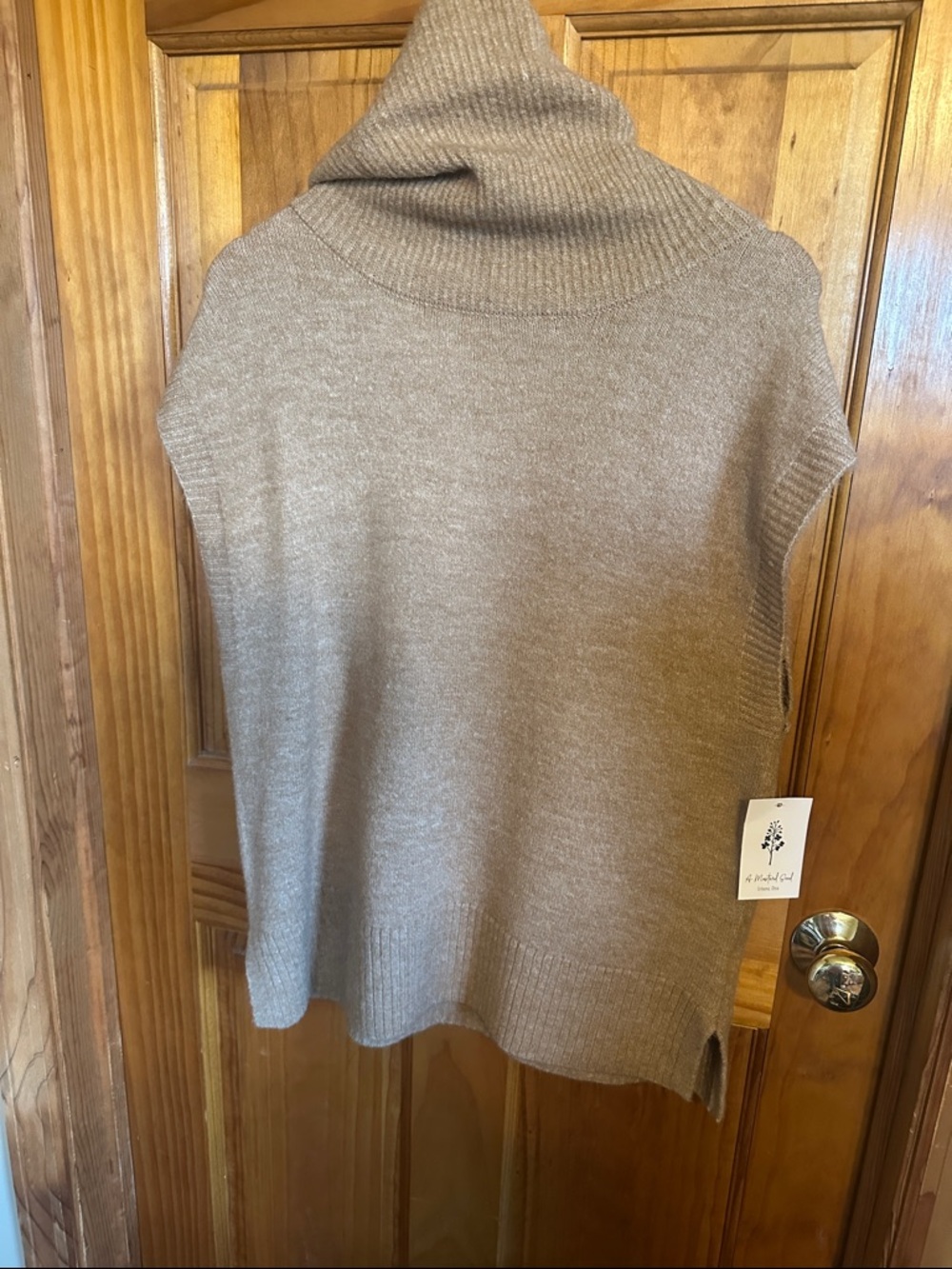 Sleeveless Turtleneck Sweater Vest
